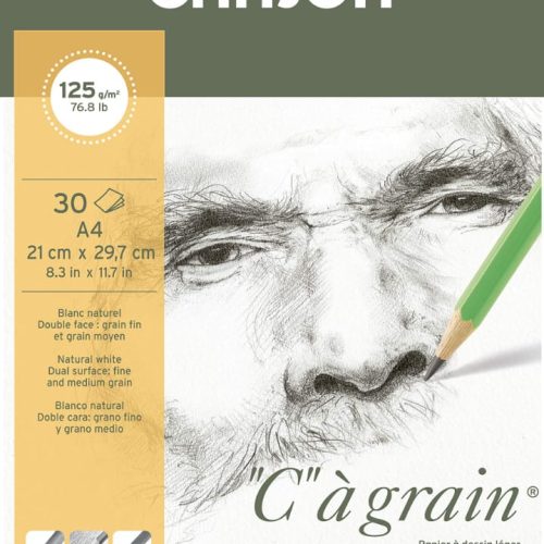                                                              Canson "C" "a' Grain Sheet -125gsm, A4 ( 21 x 29.7cm) 10 Sheet