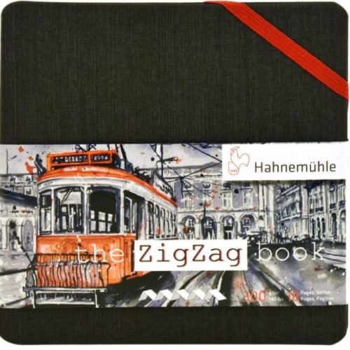                                        Hahnemuhle Zigzag Book Watercolor Paper 300gsm, 14x14cm, 18 Pages