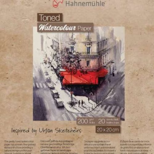                                                           Hahnemuhle Toned Watercolor Pad Beige (200gsm, 20 x 20, 20 Sheets)