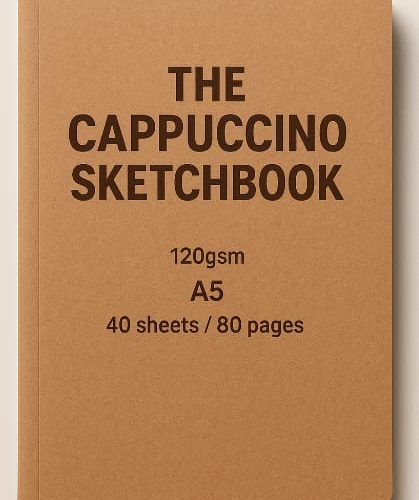                                                           Hahnemuhle The Cappuccino Book 120gsm, A5 Portrait, 40 sheets/80 Pages