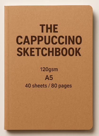 Hahnemuhle The Cappuccino Book 120gsm, A5 Portrait, 40 sheets/80 Pages