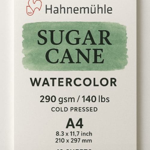                                                          Hahnemuhle Sugar Cane Watercolor, 290gsm,Cold Pressed, A4, 12 Sheets