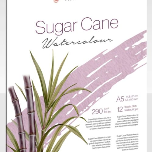                                                          Hahnemuhle Sugar Cane Watercolor, 290gsm,Cold Pressed, A5, 12 Sheets