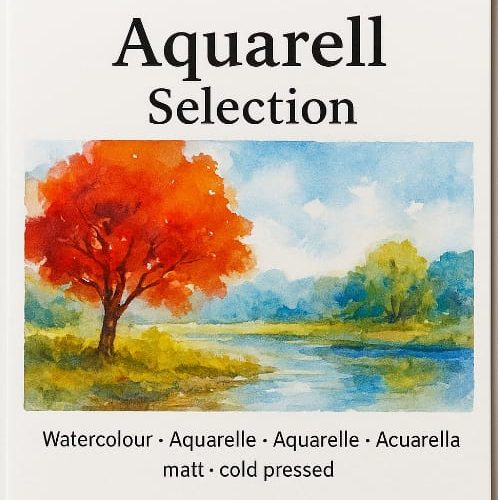                                                                        Hahnemuhle  Aquarell Section Pad 17X 24cm 14 Sheets