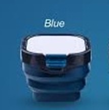 Foldable Watercolor Pot with Palette Blue