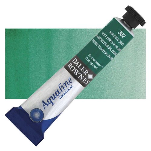 Daler-Rowney Aquafine Watercolour Metal Tube (8Ml- Viridian Hue -382)
