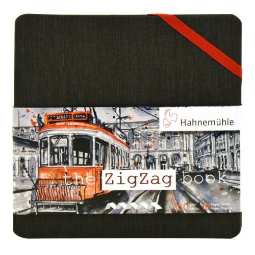                                                 Hahnemuhle Zigzag Book Watercolor Paper 300gsm, A5 Portrait, 18 Pages