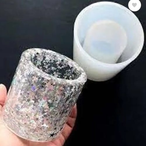 Art Shark Round Pen Stand Shape Silicone Mould for DIY for Epoxy Resin, Keychain Charms, Jewelry Pendant ,Candle etc.