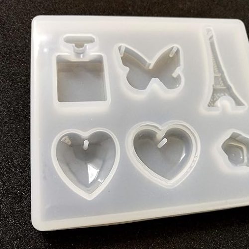 Art Shark 6 different shape Craft Making Moulds for DIY for Epoxy Resin, Keychain Charms, Jewelry Pendant ,Candle etc.