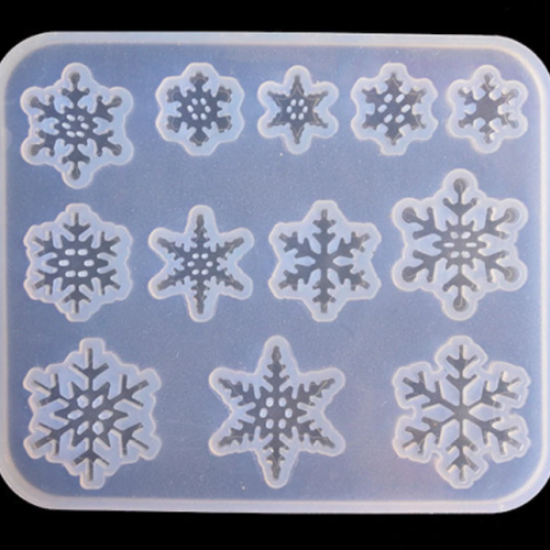 Art Shark snowflake Shape Silicone Mould for DIY for Epoxy Resin, Keychain Charms, Jewelry Pendant ,Candle etc.