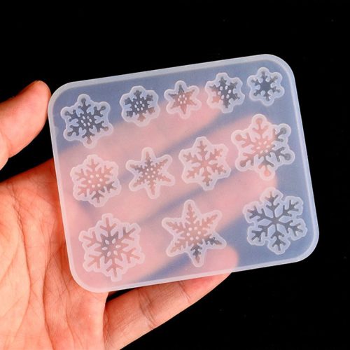 Art Shark snowflake Shape Silicone Mould for DIY for Epoxy Resin, Keychain Charms, Jewelry Pendant ,Candle etc.